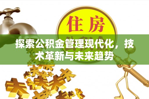 鲅鱼圈探索公积金管理现代化，技术革新与未来趋势