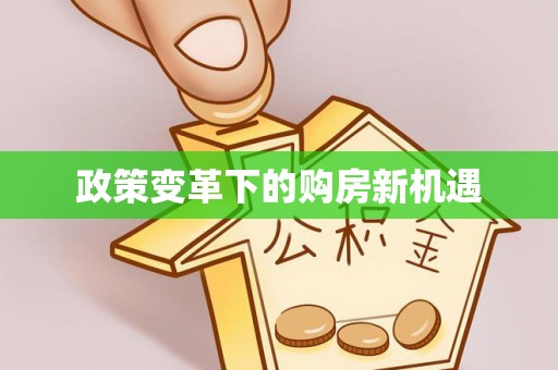 鲅鱼圈政策变革下的购房新机遇