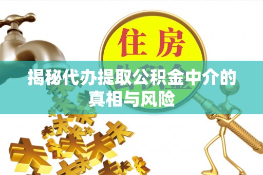 鲅鱼圈揭秘代办提取公积金中介的真相与风险
